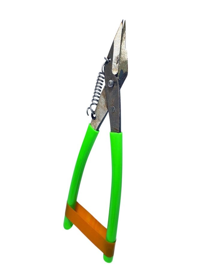 CRAFTS HAVELI كماشة قطع الأسلاك الجانبية من كرافتس هافيلي، قطعة واحدة، مزودة بنابض - أداة قطع الأسلاك بمقبض أخضر لصنع المجوهرات، والتطريز، والأعمال اليدوية، وقطع الأسلاك. - Image 2